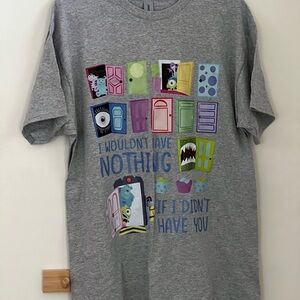 Unisex Disney monsters inc heavy Cotton T-Shirt no flaws size large never worn